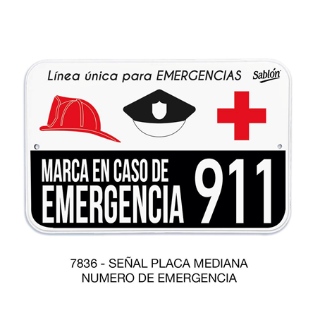 7836 SENAL NUMERO DE EMERGENCIA